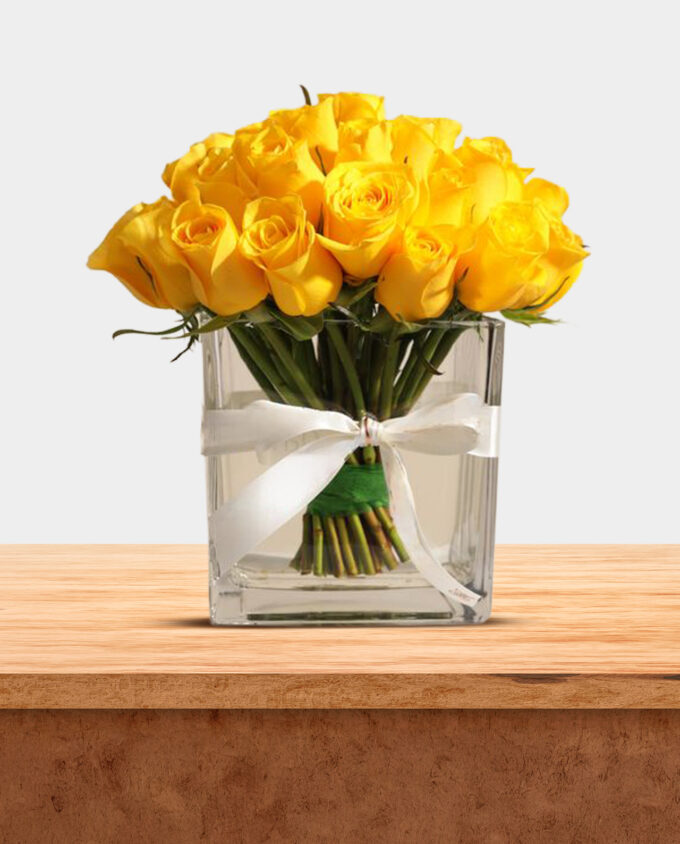 timeless white rose vase - Image 3