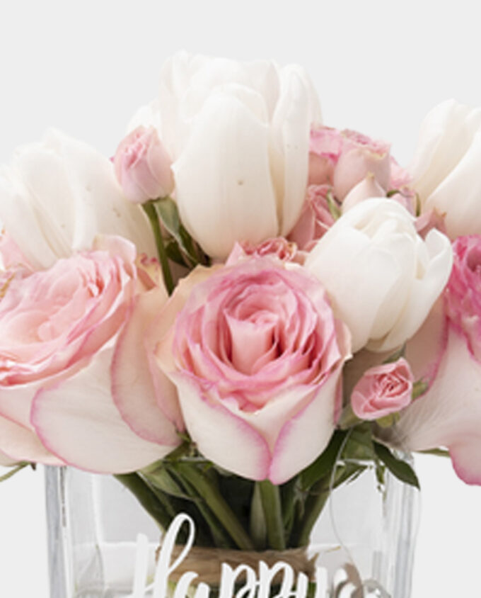 bright blossom delight vase