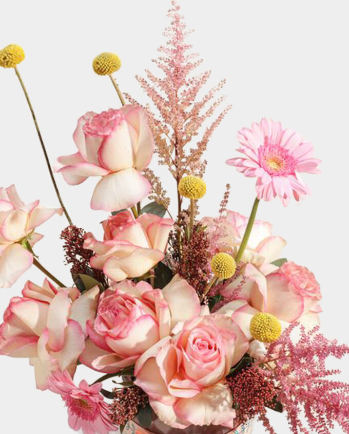 serene white floral vase - Image 2