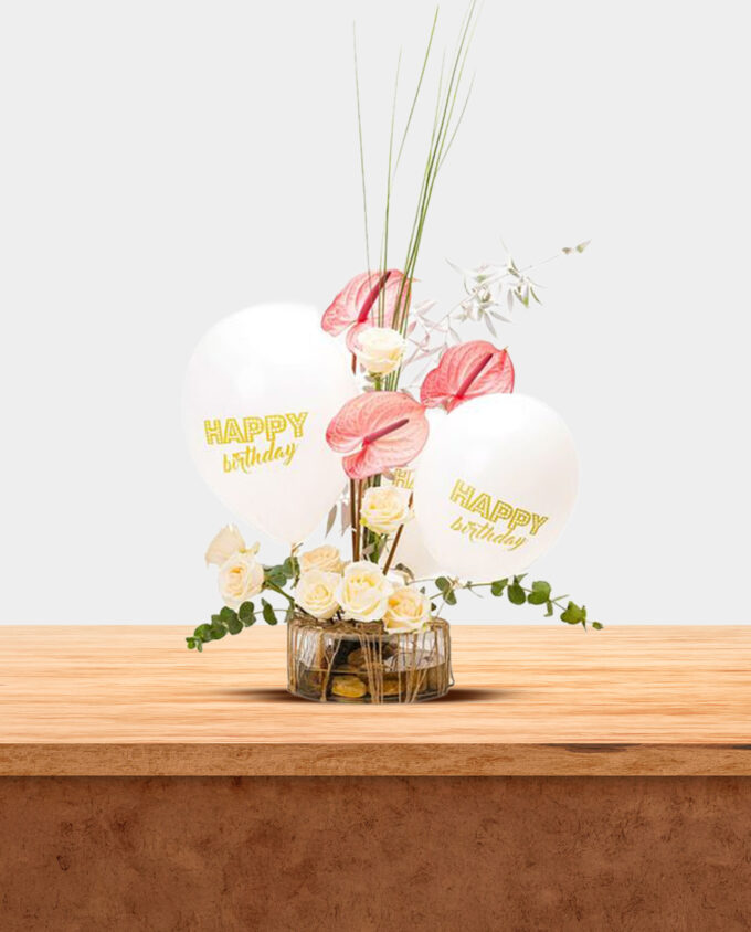 Blooming Birthday Wishes Vase - Image 2