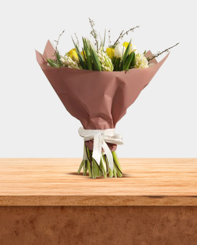 blushing tulip bouquet - Image 3