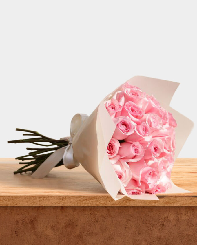 pink delight rose bouquet - Image 3