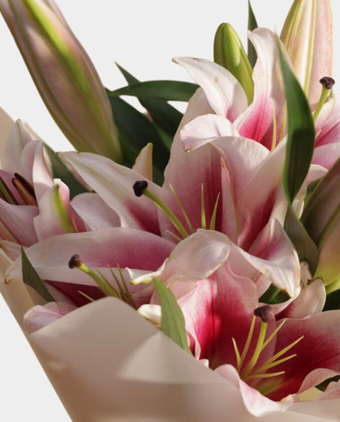 dreamlight pink lily bouquet - Image 2