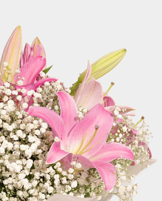 Blush Serenity Lily Bouquet - Image 3