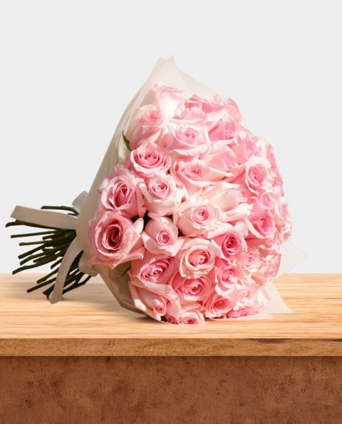 graceful white lily bouquet - Image 3