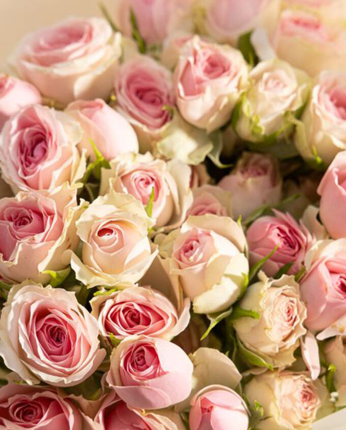 pink welcome heart bouquet