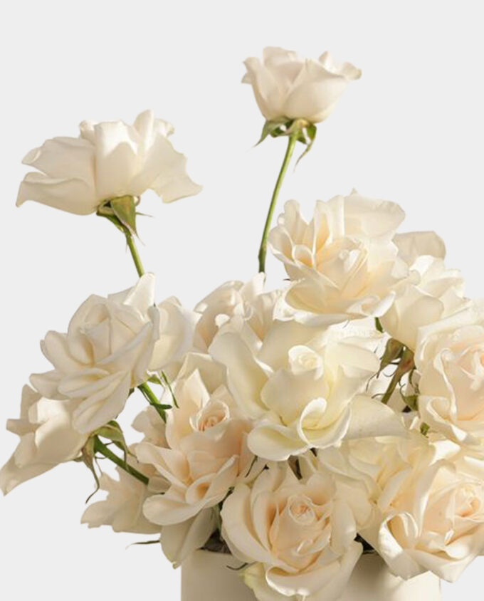 white blossom garden vase - Image 2