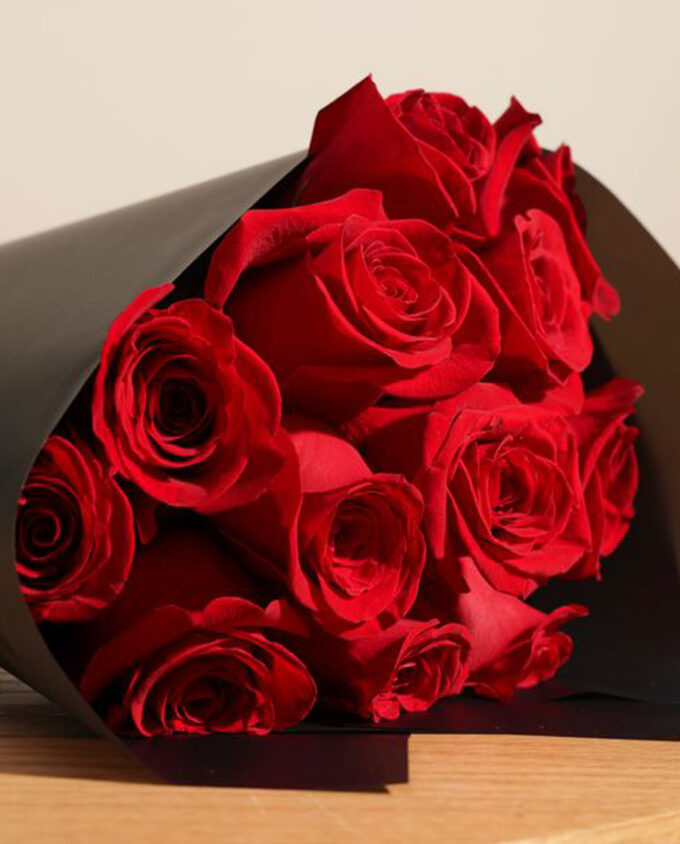 ruby radiance rose bouquet