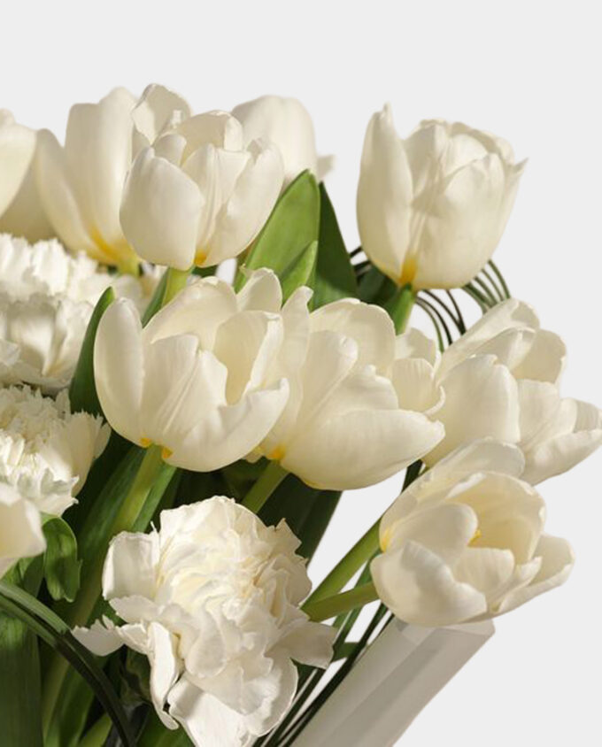 graceful gold earrings & floral charm bouquet - Image 2