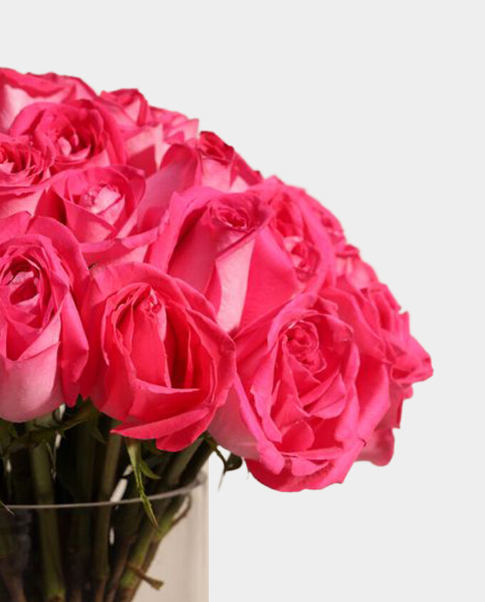 fuchsia luxe square vase - Image 2