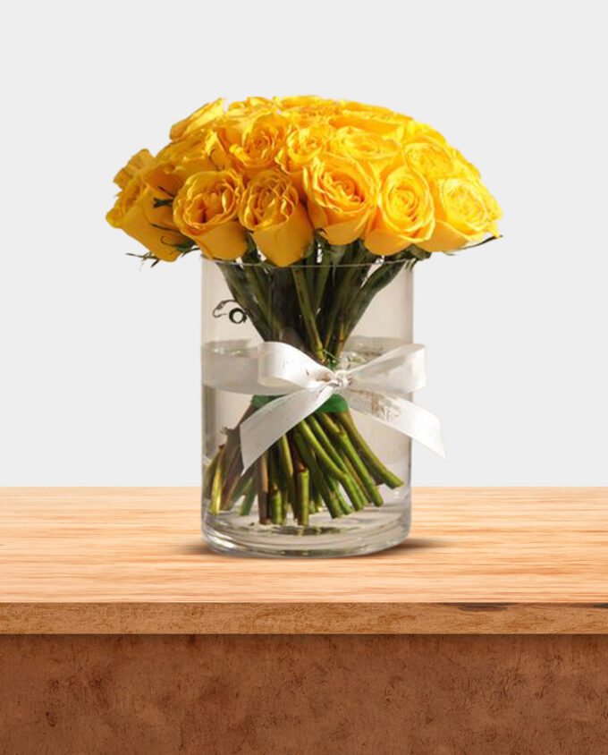 amber glow rose vase - Image 3