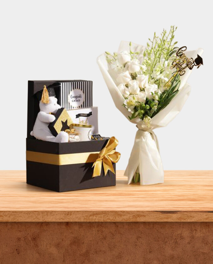 pure bloom white rose bouquet - Image 2