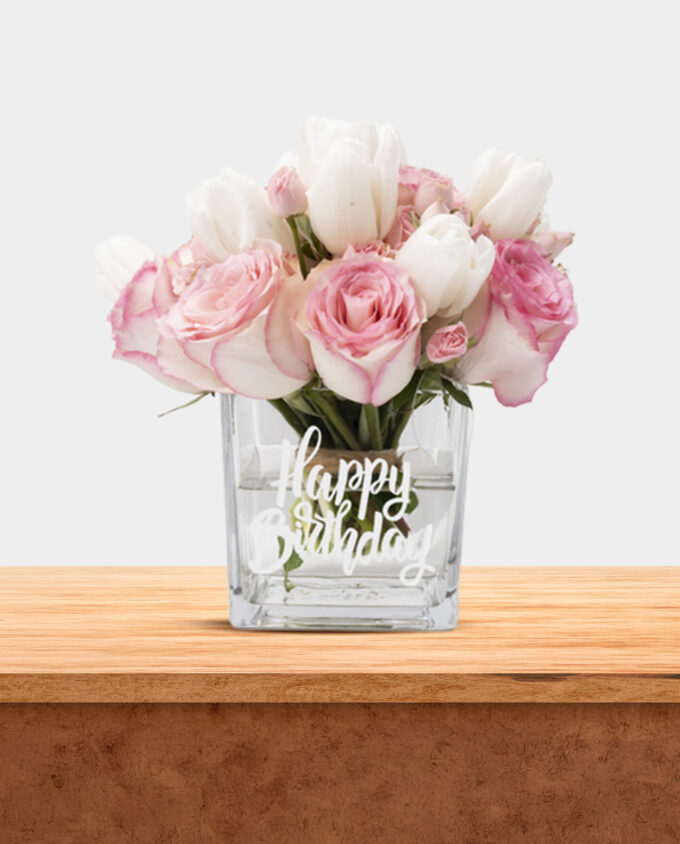 Heartfelt Blooms Birthday Vase