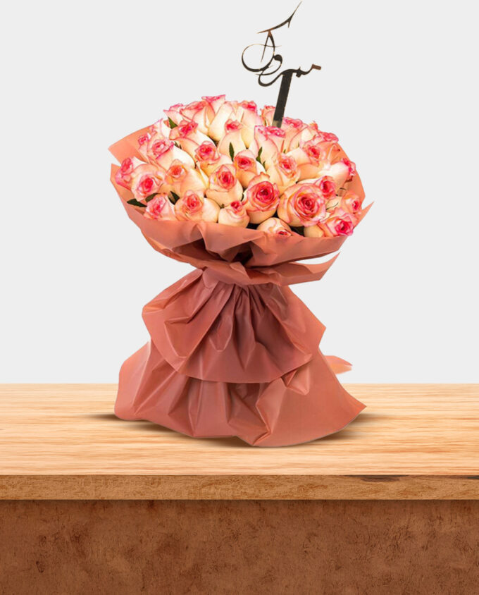 peach bloom celebration vase - Image 2