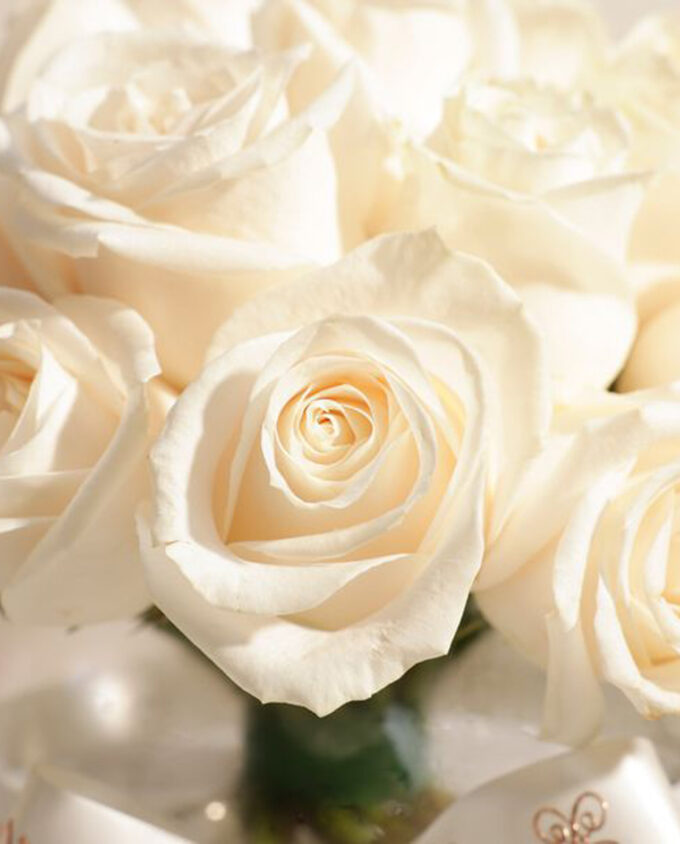whispering snow rose bouquet - Image 2