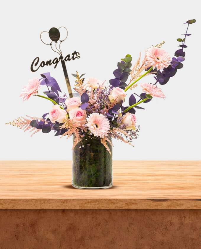 cheerful milestones flower vase - Image 2