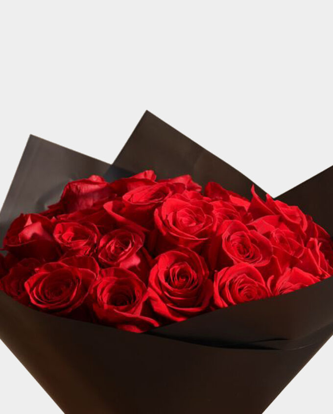 crimson affection bouquet