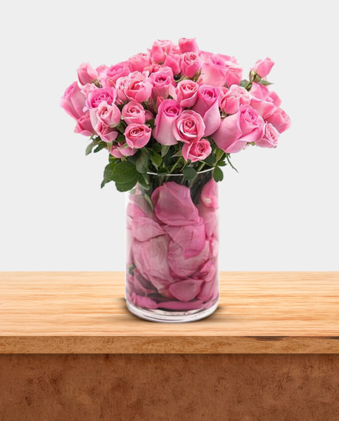 healing blush floral vase - Image 3