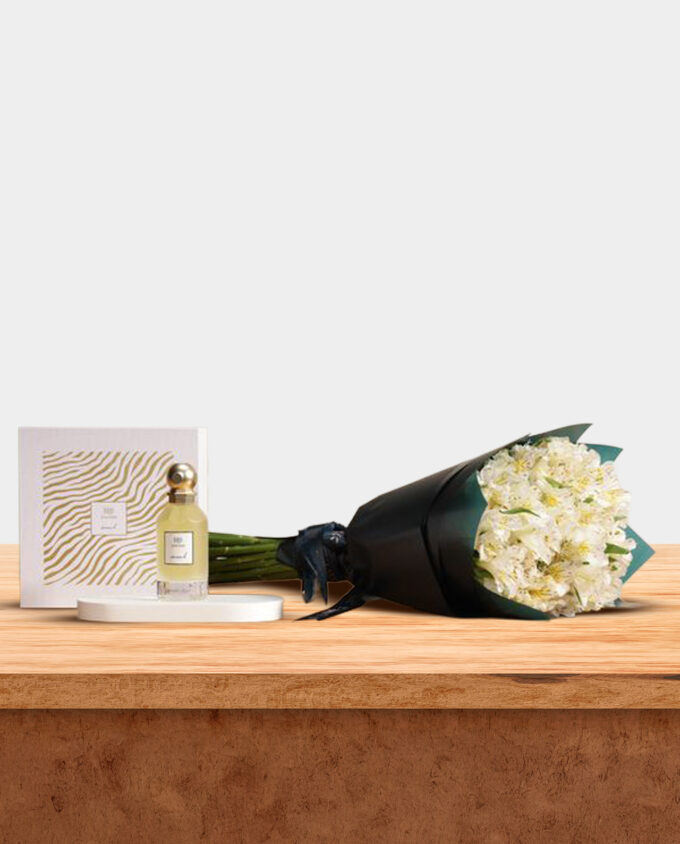 white calm floral vase - Image 2