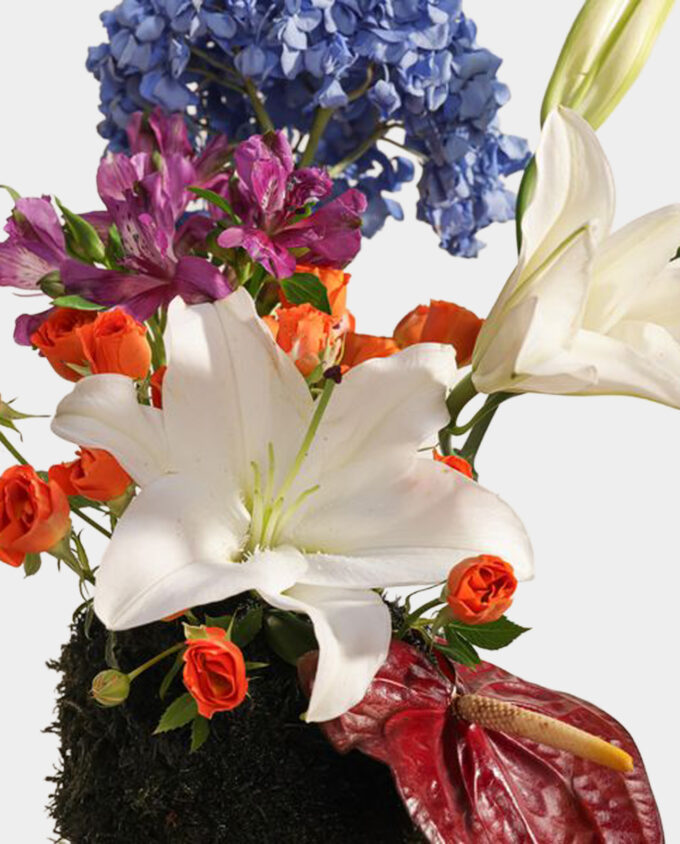birthday bloom celebration vase