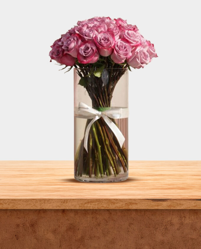 enchanted violet rose vase - Image 3