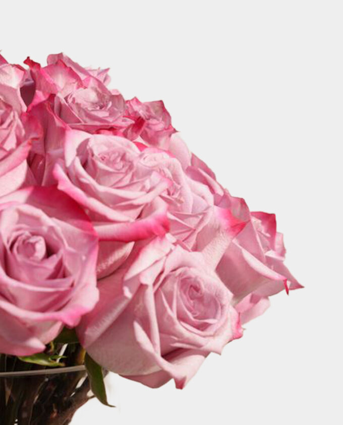 Royal Bloom Purple Rose Vase - Image 3