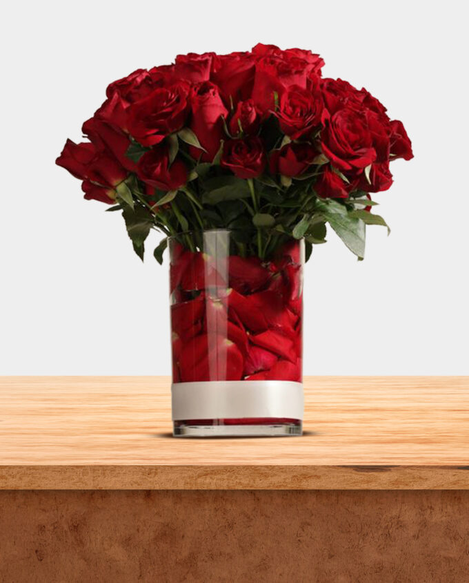 ruby elegance bloom vase - Image 2