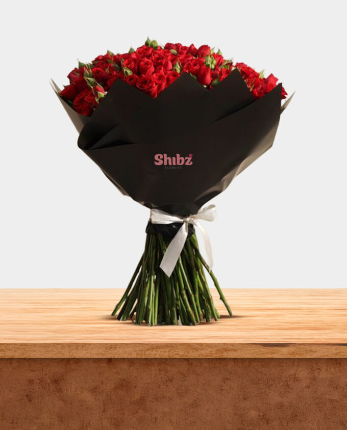 Scarlet Whisper Romance Bouquet