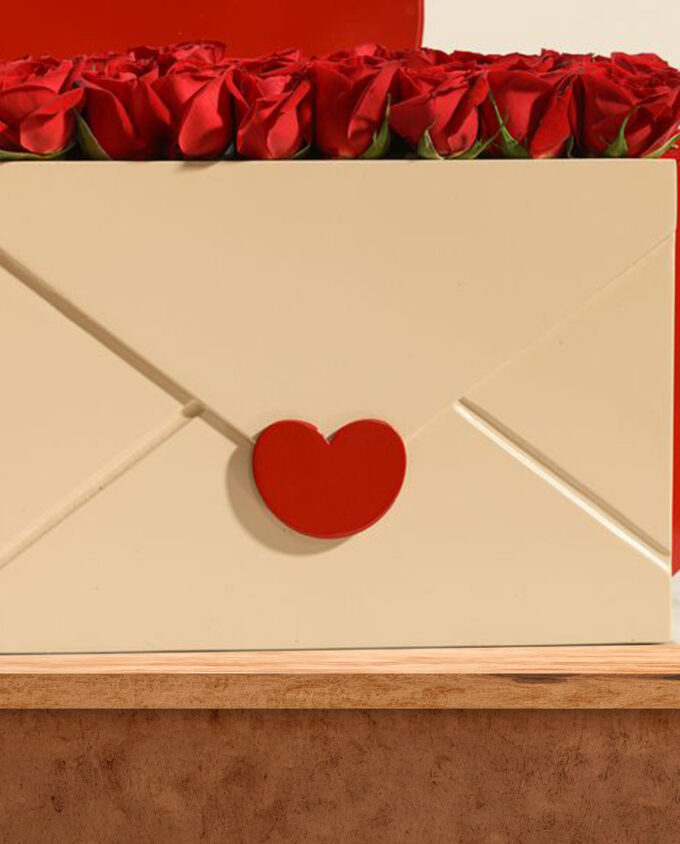 cherished heart rose box