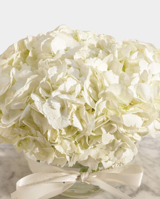 Serene Snowfall Hydrangea Vase - Image 2