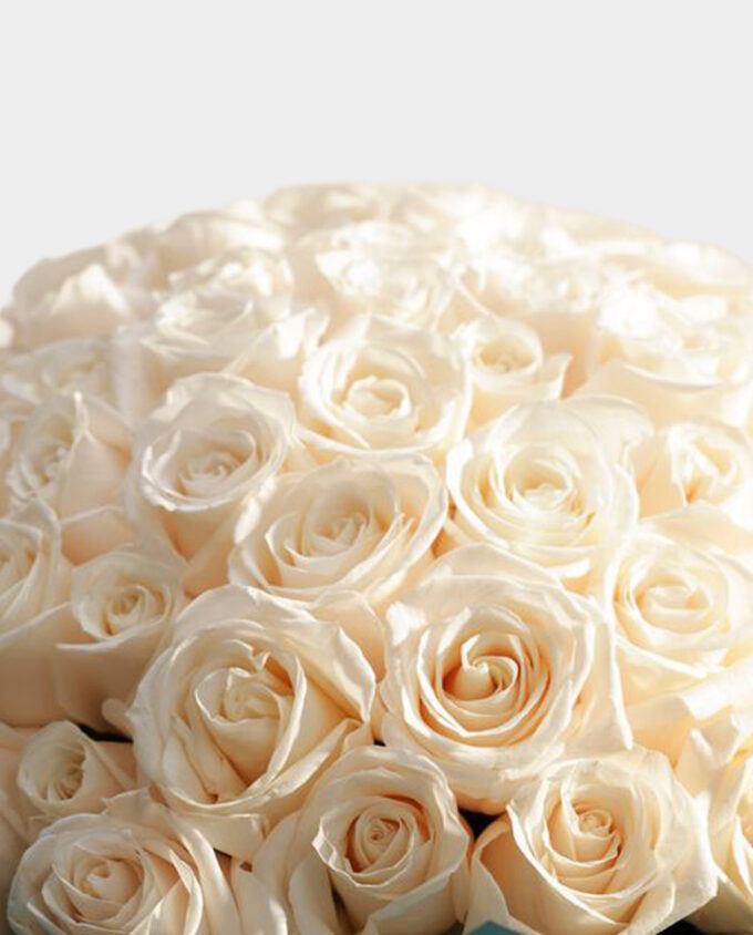 royal white rose grand bouquet