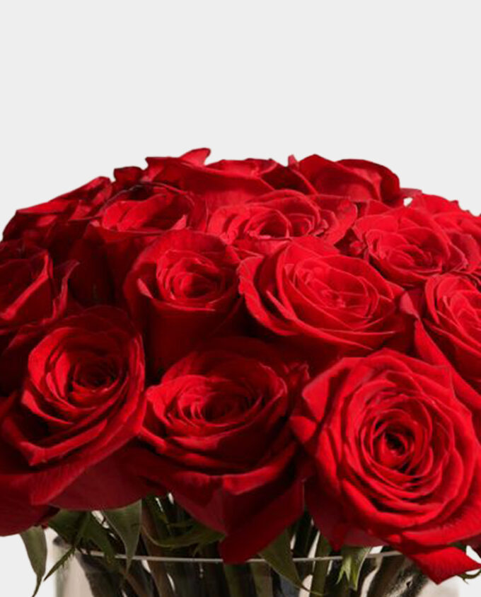 Timeless Flame Rose Vase - Image 3