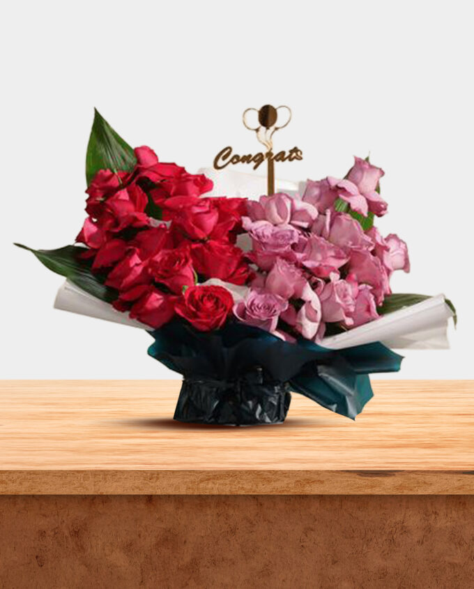 Bold Romance Baby Rose Bouquet - Image 2