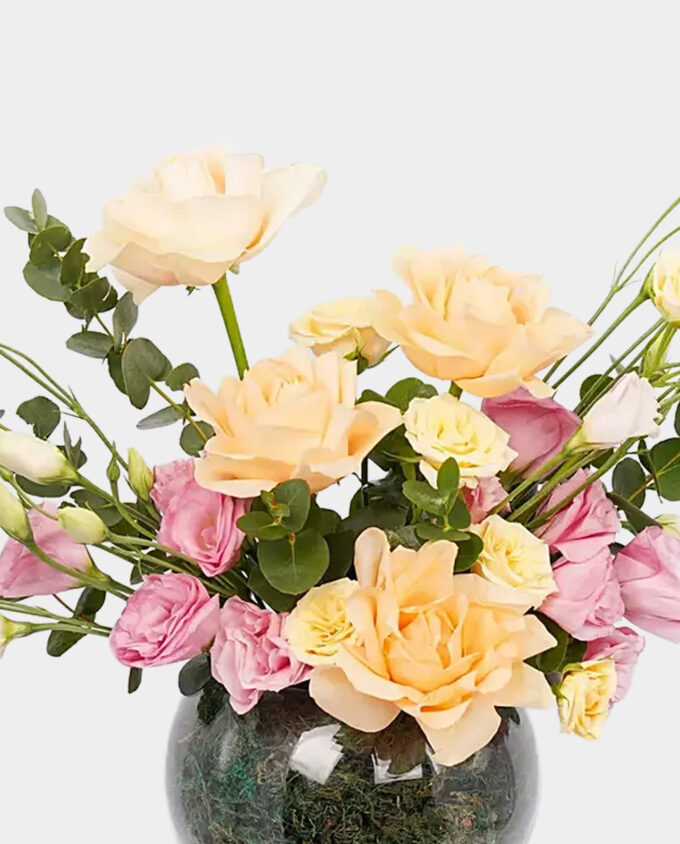 pink serenity lily bouquet