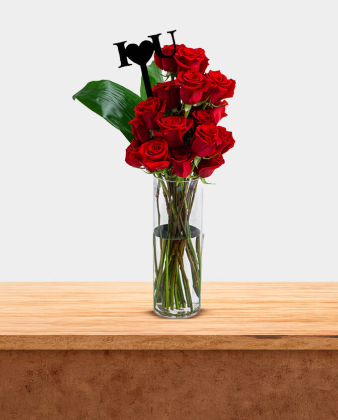 True Affection Rose Vase