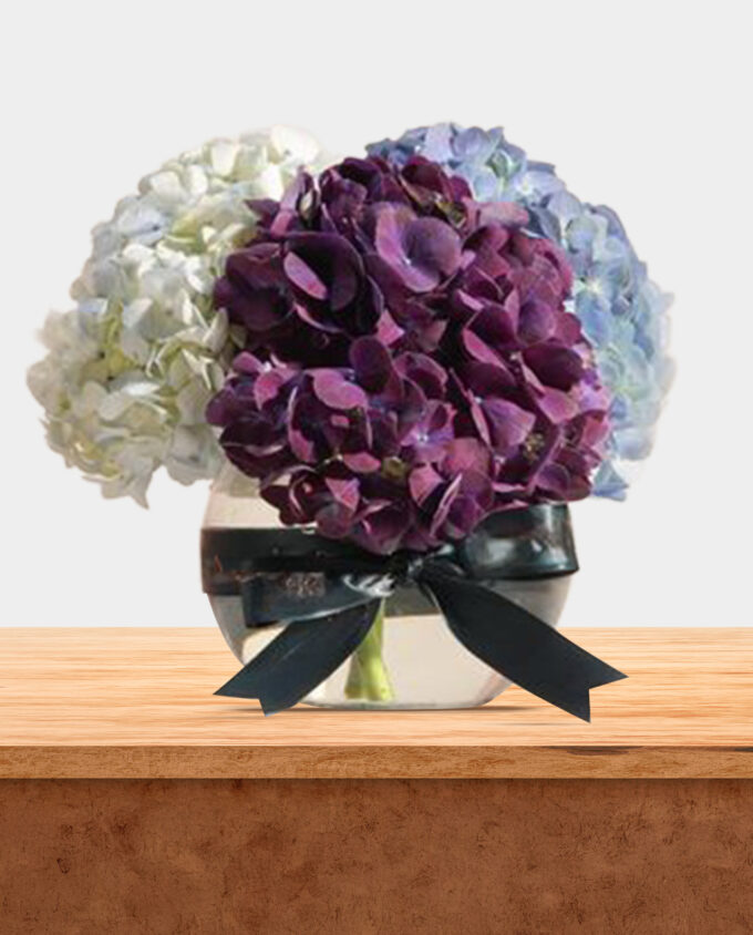 Twilight Bloom Hydrangea Vase