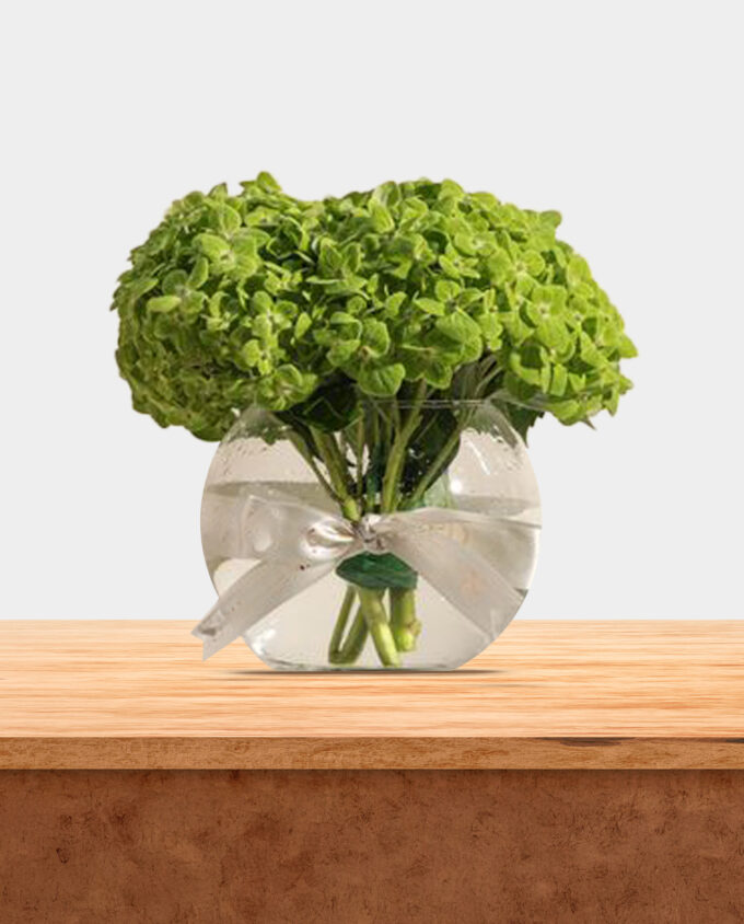 Verdant Embrace Hydrangea Vase