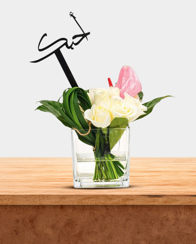passion red rose vase - Image 2