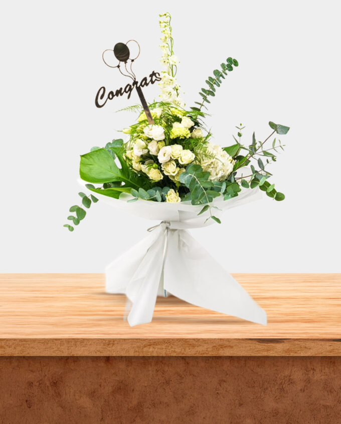 rosy celebration bouquet - Image 2