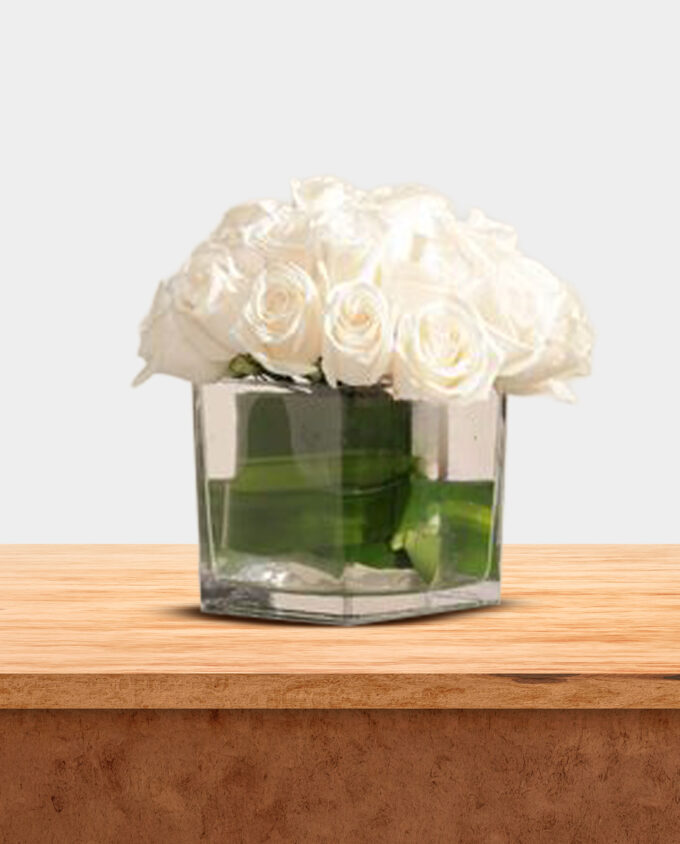 graceful white baby rose bouquet - Image 4