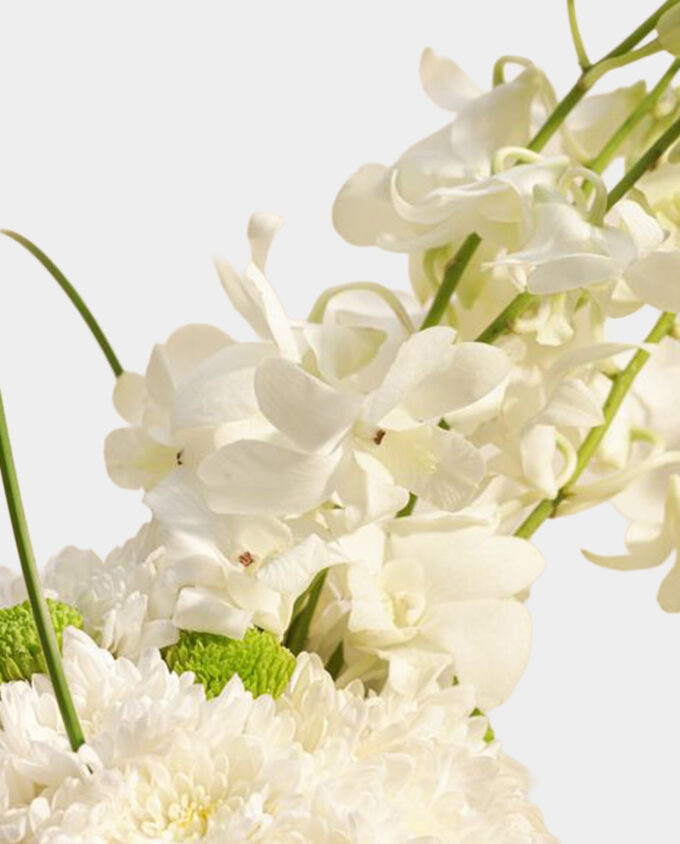 crystal white lily vase - Image 2