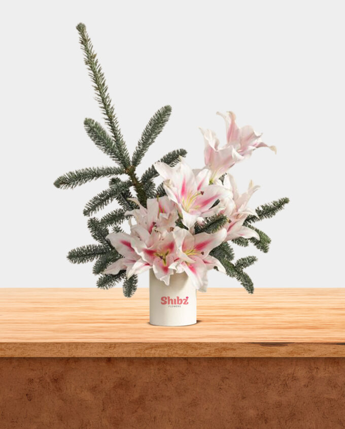 Winter Blush Lily Box