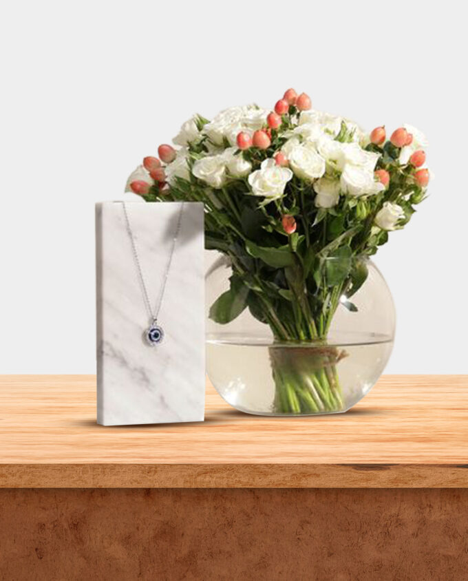 white rose majesty vase - Image 2